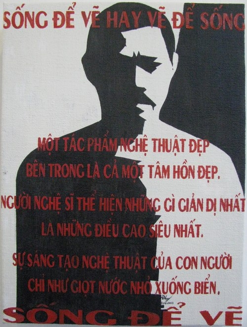 Các họa sĩ cùng bày tỏ quan niệm sống