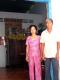Vợ chồng ông Nguyễn Văn Bảy trong căn nhà mới.