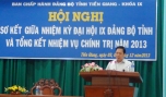 Bí thư Tỉnh ủy Trần Thế Ngọc phát biểu kết luận Hội nghị.