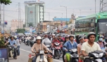 Phân luồng giao thông trong nội ô TP. Mỹ Tho đêm Noel 24-12-2014