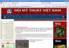 Website Hội Mỹ thuật Việt Nam