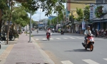 Vỉa hè, lòng đường thông thoáng làm đẹp hơn cho TP. Mỹ Tho. Ảnh: Như Lam