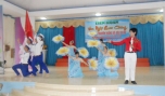 Tiết mục ca múa của xã Tân Hương đoạt giải Nhất toàn đoàn.