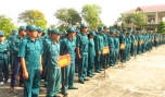 BCH quân sự TX. Gò Công ra quân huấn luyện năm 2015