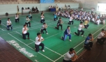 Tập huấn bài võ cổ truyền.