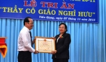 Họp mặt tri ân các thầy giáo, cô giáo đã nghỉ hưu