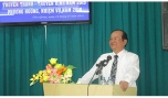 Ông Trần Thanh Đức, Phó Chủ tịch UBND tỉnh phát biểu tại hội nghị.