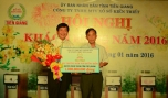 Công ty XSKT Tiền Giang:Hơn 7,1 tỷ đồng cho công tác xã hội năm 2015