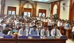 Ông Nguyễn Văn Danh, Ủy viên BCH Trung ương Đảng, Bí thư Tỉnh ủy, Chủ tịch HĐND tỉnh phát biểu khai mạc kỳ họp.