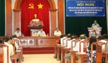 Ông Lê Văn Hưởng, Chủ tịch UBND tỉnh phát biểu tại hội nghị.