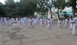 Lớp võ của Nhà Thiếu nhi tỉnh.