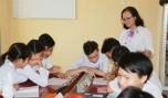 Những giờ giảng bài của cô Diễm lúc nào cũng cuốn hút học sinh.