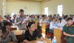 Cử tri xã Tân Phước (Gò Công Đông) phản ánh tâm tư nguyện vọng của mình.