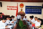 Phó Thống đốc Ngân hàng Nhà nước Nguyễn Đồng Tiến làm việc với lãnh đạo UBND và các sở, ngành tỉnh Tiền Giang.