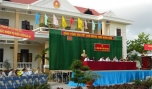 Một buổi ra quân huấn luyện kiến thức quốc phòng nhằm bảo vệ an ninh Tổ quốc tại Ban Chỉ huy Quân sự TP. Mỹ Tho. Ảnh: Vân Anh