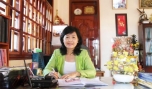 Chị Lê Thị Quyên, Giám đốc điều hành Công ty TNHH xăng dầu Hồng Đức.