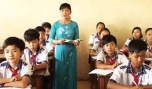 Cô Nga trong giờ lên lớp.