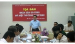 Bí thư Tỉnh ủy Trần Thế Ngọc phát biểu chỉ đạo tại buổi tọa đàm.