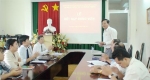 Kết nạp đảng viên mới ở Chi bộ Sở Thông tin và Truyền thông.
