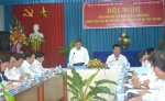 Đoàn công tác của NHNN làm việc với NHNN Chi nhánh Tiền Giang.