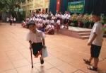 'Chú lính chì' Thiện Nhân vào lớp 1