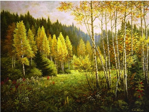 Phong cảnh trong tranh Mark Kalpin