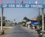 Đường về ấp Thượng thênh thang rộng mở.