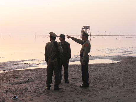 BĐBP tuần tra bảo vệ vùng biển Gò Công.