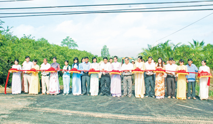 Khánh thành công trình giao thông nông thôn xã Tân Mỹ Chánh.