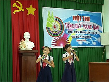 Các thí sinh tham gia hội thi