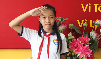 Liên đội trưởng Nguyễn Thị Ngọc Dung