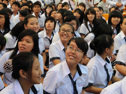 Cuộc thi nhằm ca ngợi lối sống đẹp học đường, những ấn tượng khó phai của tuổi học trò. Ảnh: HỒNG THÚY