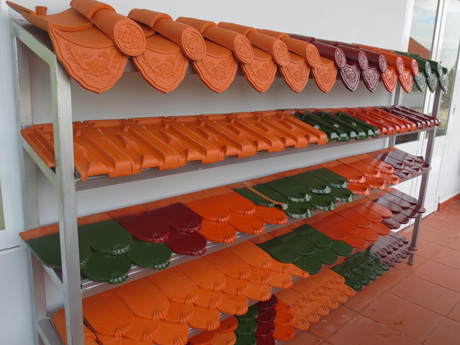 Sản phẩm gạch ngói của Công ty Mỹ Xuân.