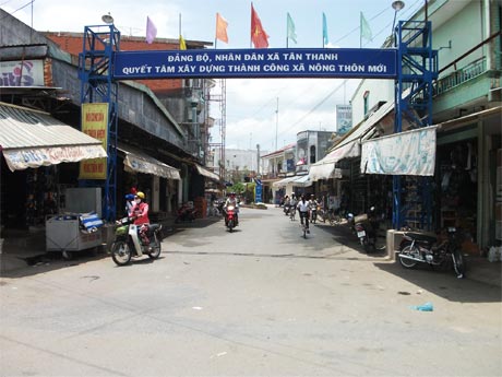 Xã Tân Thanh (Cái Bè) quyết tâm đi lên NTM.
