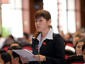 Đại biểu Trương Thị Thu Trang.