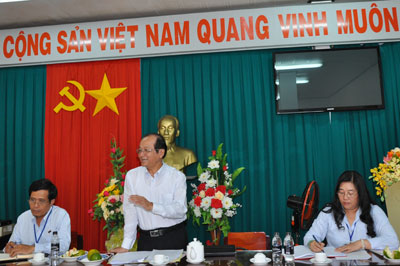 Ông Trần Thanh Đức phát biểu chỉ đạo. Ảnh: Minh Đăng.