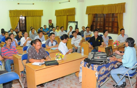 Các học viên tham gia lớp tập huấn