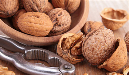 Quả óc chó chứa nhiều chất Omega 3. Ảnh: KT