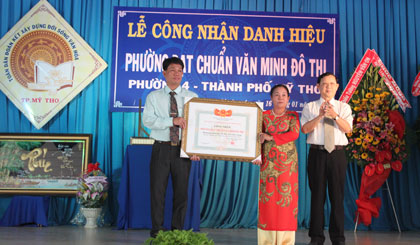 hường 4 được công nhận “Phường văn minh đô thị”