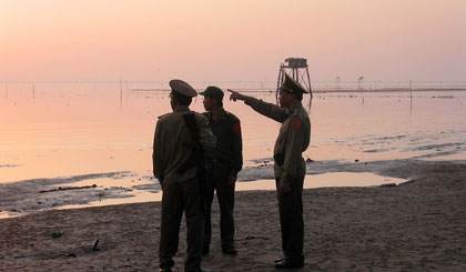 Lực lượng BĐBP luôn thực hiện tốt nhiệm vụ bảo vệ an ninh biên giới biển. Ảnh: Phùng Long