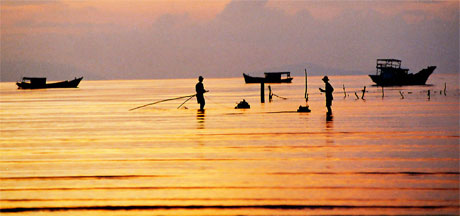 Biển Tân Thành nhìn từ Khu du lịch Bình An.