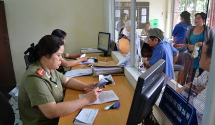 Hoạt động cấp phát hộ chiếu tại Phòng PA72