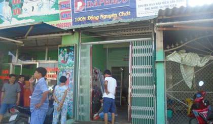 Chụp tại hiện trường vụ trộm.