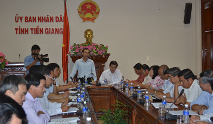 Phó Tổng Thanh tra Chính phủ Đặng Công Huẩn phát biểu tại cuộc họp thông báo Kết luận thanh tra.