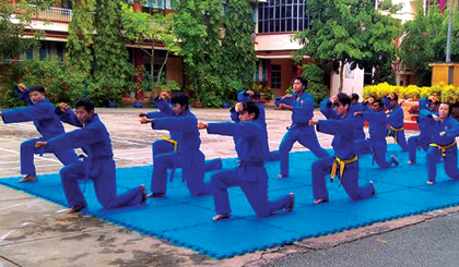 Tập huấn môn Vovinam.