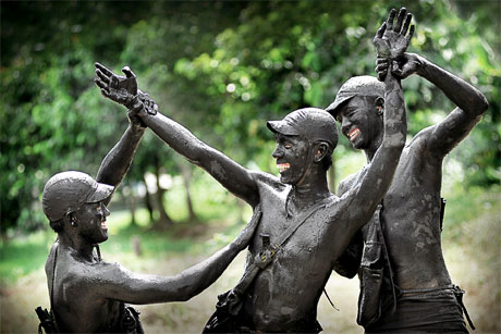  “Nụ cười của lính đặc công”. Ảnh: Ngô Viết Ngọc