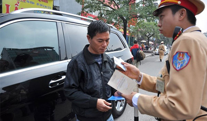 Được sử dụng Giấy đăng ký photo khi tham gia giao thông