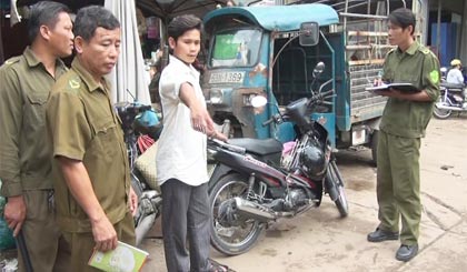 Hiện trường vụ trộm tài sản ở Mỹ Phước Tây.