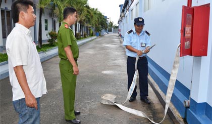 Kiểm tra an toàn PCCC Công ty cổ phần nông sản Việt Phú.