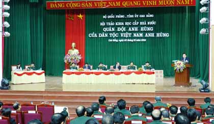 Hội thảo khoa học cấp Nhà nước “Quân đội anh hùng của dân tộc Việt Nam anh hùng”